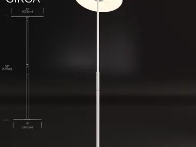 Circa floor lamp by Pablo Designs 3D model