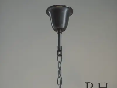 1920S ESSEX CRYSTAL ROD CHANDELIER 36 3D model