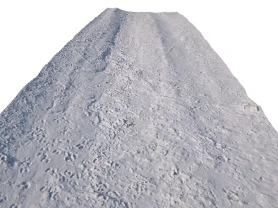 Dirt Road 3D Scan Low-poly 3D model