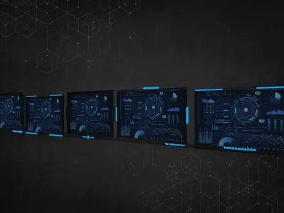 Sci-Fi Monitor Collection 3D model