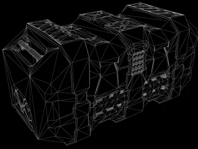 Sci-fi Crate Low-poly 3D model