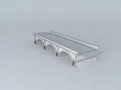 The bridge over Clain Free 3D model