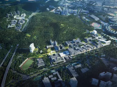 Modern Urban Sports Park Masterplan 3D model