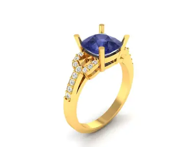 Women Ring  Render 3dm STL OBJ FBX Details 3D print model 38