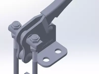 GP-1324 latch for door Free 3D model