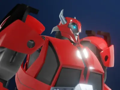 Cliffjumper Transformers Prime Character Rig 3D model