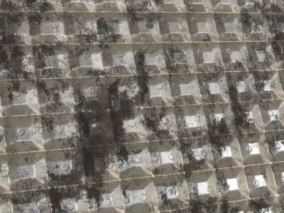Full Silver Rust Metal Corrugated PBR Seamless Texture