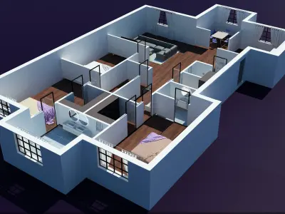 Modular Interior 3D model