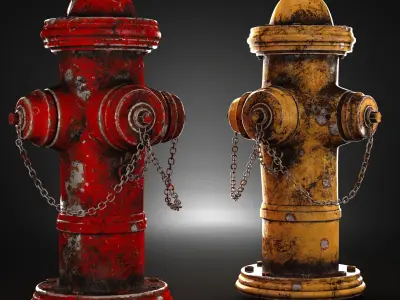 Fire hydrant 3D model