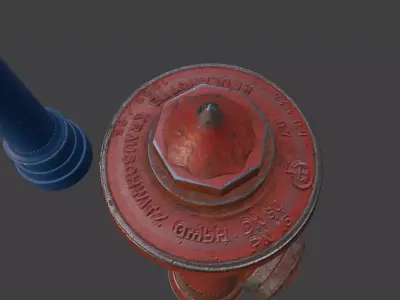 Fire Hydrant Germany old style  pack 3D model
