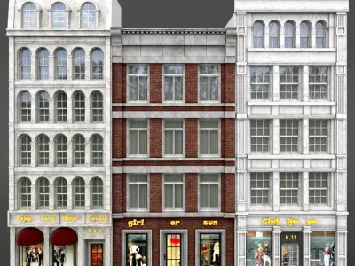 face for background vol5 3D model