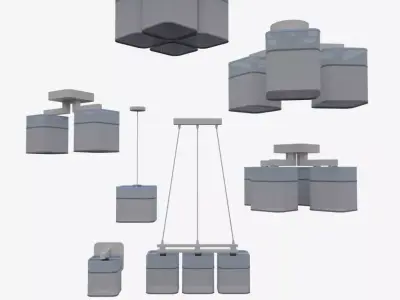 Ibis lamp set 3D model