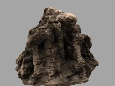 Rock Low-poly 3D model shop