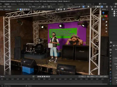 Vichaar 3D Character - MTV Hustle 4 Inspired Model 3D model