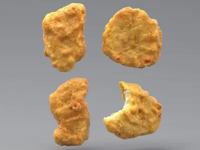  Realistic Chicken Nuggets 