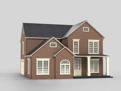 British House Design 03T4 Low-poly 3D model