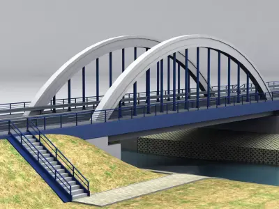 Arch Bridge small 3D model