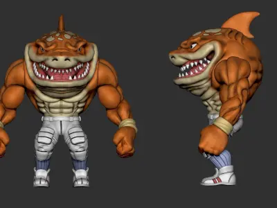 Street Sharks Big Slammu 3D print model