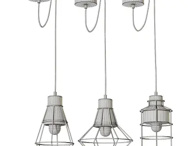 Maytoni Gosford hanging lamp set 3D model