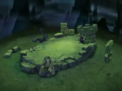 Low Model - Sleeping Beauty Dark Forest 36 3D model