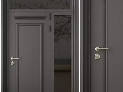 Entrance door set28 3D model