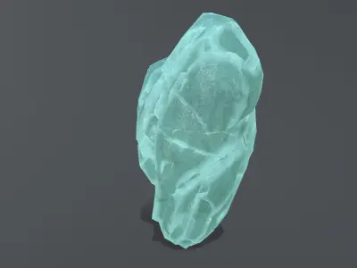 Broken Heart Low-poly 3D model