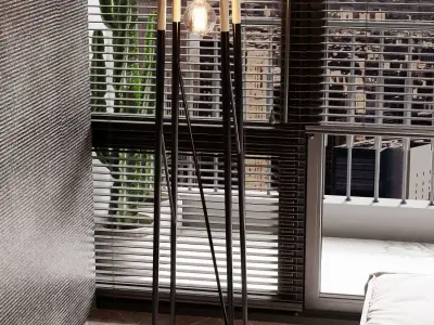 Torchere floor lamp 3D model