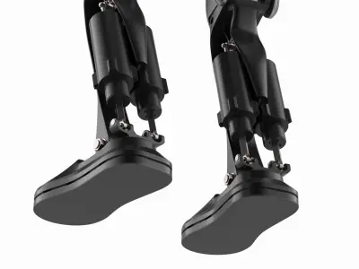  Modern Humanoid Robot Thumbs Up Pose 