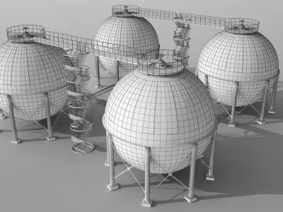 Industrial Buildings Collection 3D model