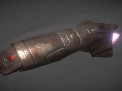 Spaceship - Keeper - Rusty Version 3D model