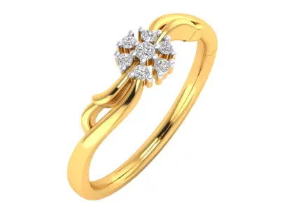 Women Ring Render 3dm STL MTL SLC JCD OBJ FBX Details 3D print model 15