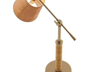 Cognac Hendrick Task Lamp 3D model