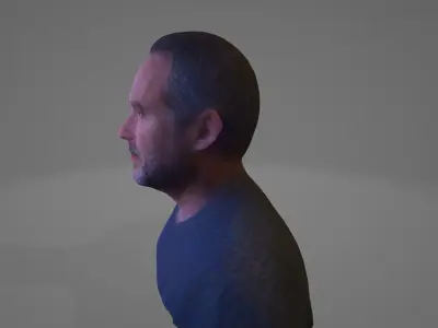 Character No 8  Not Rigged 3D model Low-poly 3D model