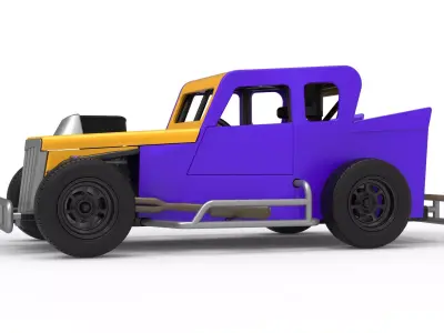 Dwarf car Version 2 Scale 1 to 25 3D print model