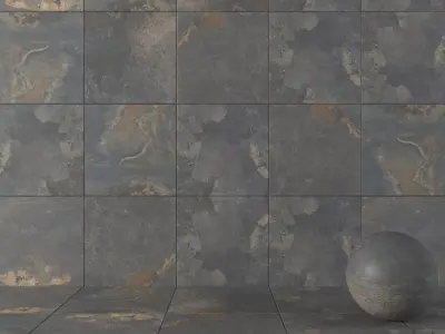 Stone Wall Tiles Kayah Rust 80x80 Set 1 Texture