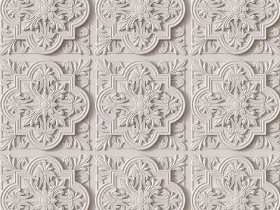 Decorative Ceiling Tile 3D model