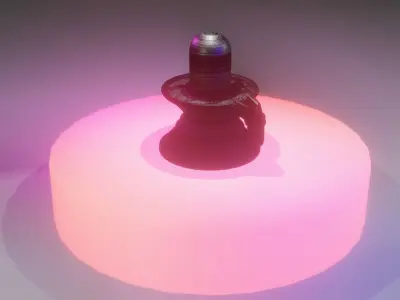 SHIVALINGAM lamp with light 3D model