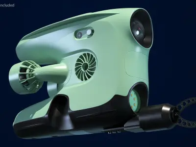  Underwater Drones Rigged Collection 2 for Maya 