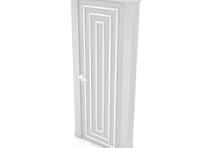 3D modern door design 04 Low-poly 3D model