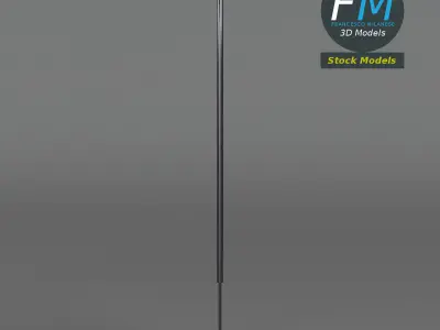 Feather flag 3D model