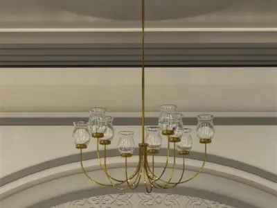 chandelier light 3D model