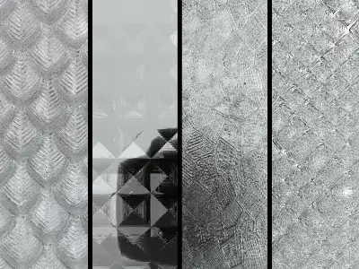 Fluted Glass  Texture