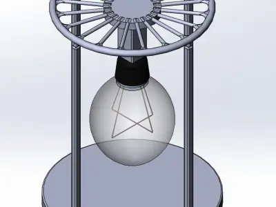 incandescent table lamp 3D model