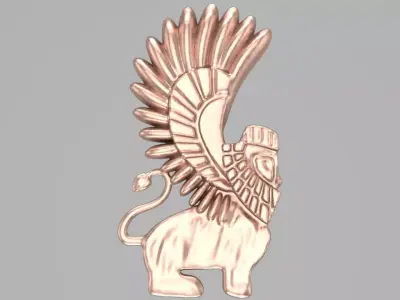 Assyrian door guard simple version 3D print model