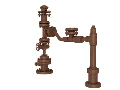 Oil Pump Stuffing Box 3D model