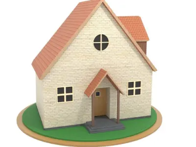 Single Family House Model 3D model