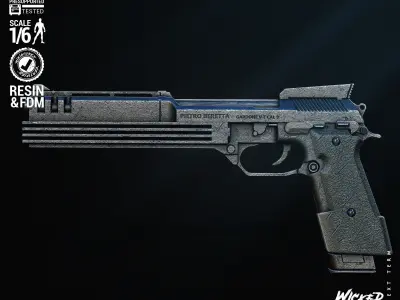 Wicked Movies Robocop Gun Tested for 3D printing 3D print model