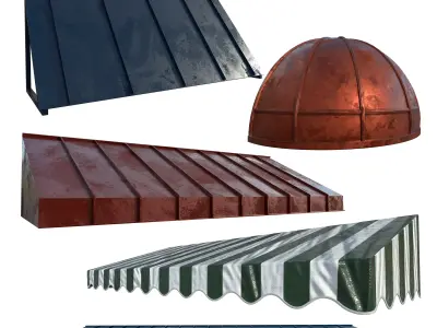 awning kitbash 3D model