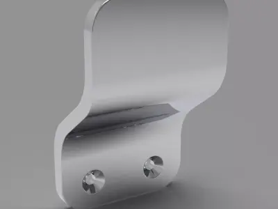 Modern screwable wall hanger 3D print model