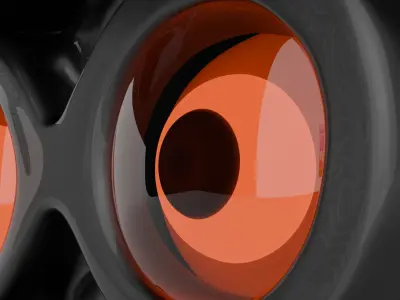 Sci-Fi Robot Head 3D model